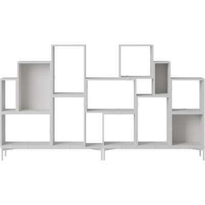 Muuto - Stacked Storage System Bücherregal Konfiguration 3 Grau
