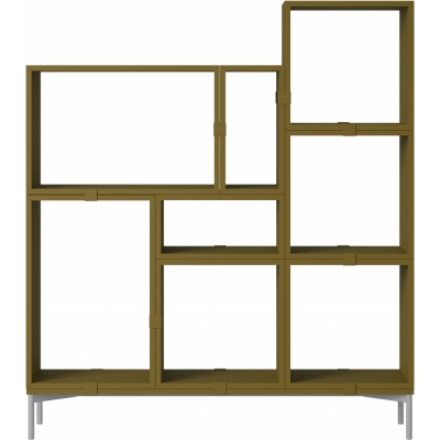 Muuto - Stacked Storage System Bücherregal Konfiguration 5 Braun Grün