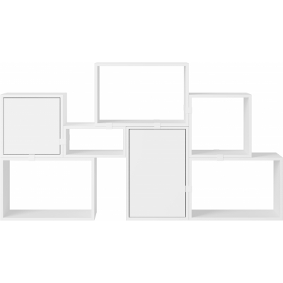 Muuto - Stacked Storage System Bücherregal Konfiguration 6 Weiß