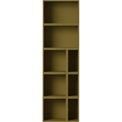 Muuto - Stacked Storage System Bücherregal Konfiguration 7 Braun Grün