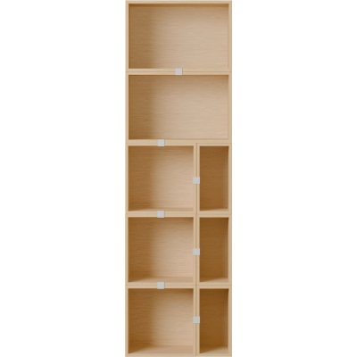 Muuto - Stacked Storage System Bücherregal Konfiguration 7 Eiche