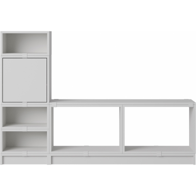 Muuto - Stacked Storage System Flur Regal Konfiguration 1 Grau