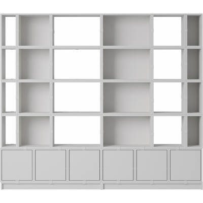 Muuto - Stacked Storage System Büroregal Konfiguration 1 Grau