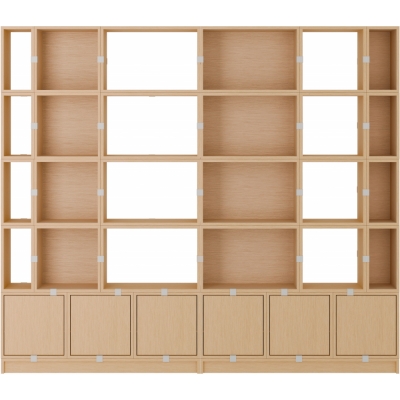 Muuto - Stacked Storage System Büroregal Konfiguration 1 Eiche