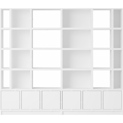 Muuto - Stacked Storage System Büroregal Konfiguration 1 Weiß