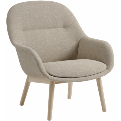 Muuto - Fiber Lounge Sessel mit Holzgestell Ecriture 240 / Eiche
