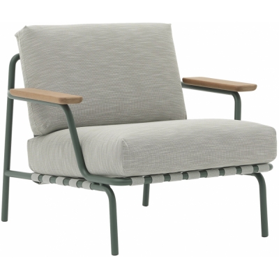 Muuto - Settle Lounge Stuhl Ribbed Wave 2/ Dark Green