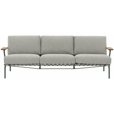 Muuto - Settle Sofa 3-Sitzer Ribbed Wave 2/ Dark Green