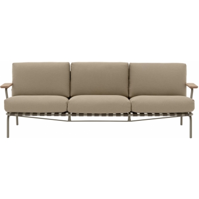 Muuto - Settle Sofa 3-Sitzer Ribbed Wave 5 / Taupe