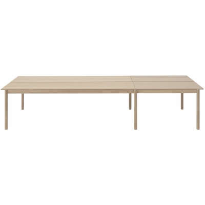 Muuto - Linear System Tisch 110 cm Configuration 1 Eiche/Eiche