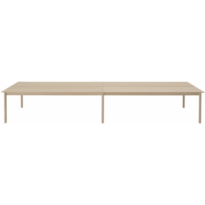 Muuto - Linear System Tisch 110 cm Configuration 2 Eiche/Eiche