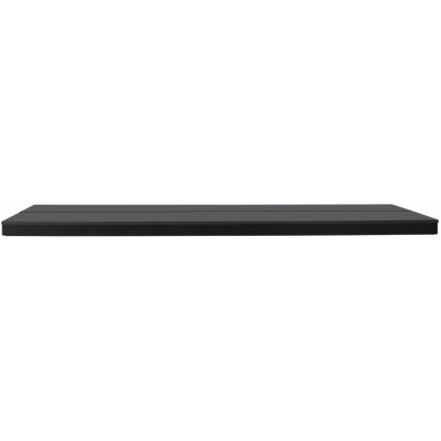 Muuto - Linear System Mittelmodul Tisch 110 cm Schwarzes Nanolaminat/Schwarz