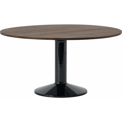 Muuto - Midst Esstisch Ø140 cm Eiche dunkel geölt / Schwarz