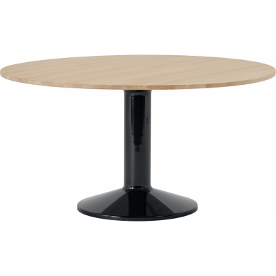 Muuto - Midst Esstisch Ø140 cm Eiche geölt / Schwarz