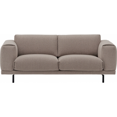 Muuto - Rest Sofa 2-Sitzer mit Metallgestell Hearth 6 / Schwarz