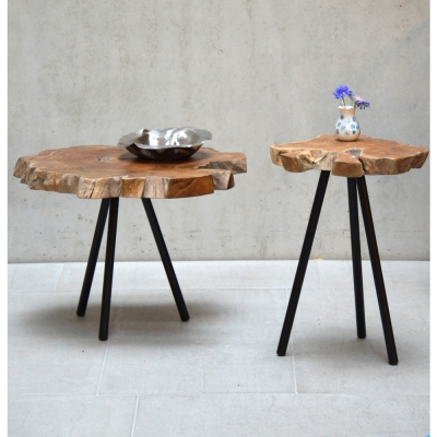 Jan Kurtz - Riff Beistelltisch Ø40cm, H57 cm | Schwarz