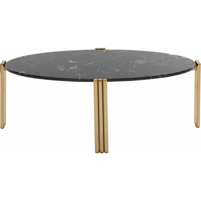 AYTM - Tribus Couchtisch Oval Gold / Schwarz