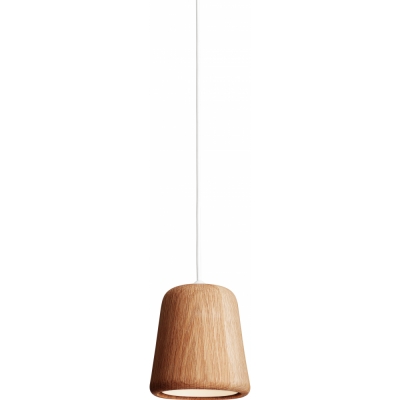 New Works - Material Pendelleuchte Eiche natur (mit weißer Kordel)