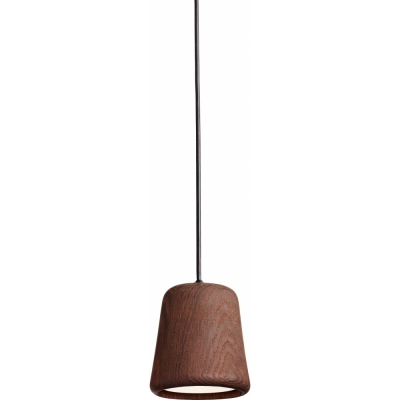 New Works - Material Pendelleuchte Eiche geräuchert (mit schwarzer Kordel)