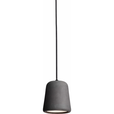 New Works - Material Pendelleuchte Dunkelgrauer Beton (mit schwarzer Schnur)