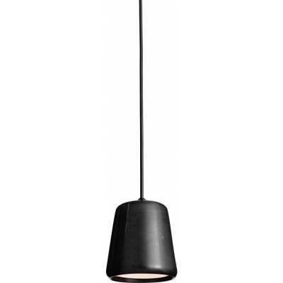 New Works - Material Pendelleuchte Schwarzer Marmor (mit schwarzer Schnur)