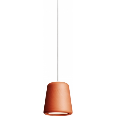 New Works - Material Pendelleuchte Terrakotta (mit weißer Kordel)