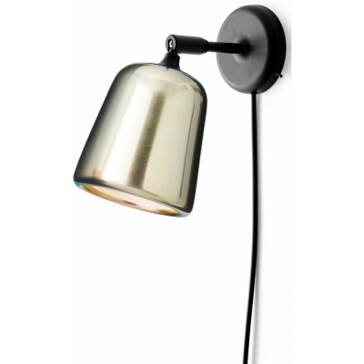 New Works - Material Wandlampe Gelber Stahl