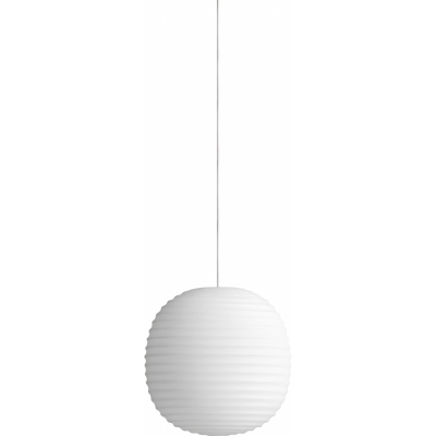New Works - Lantern Frosted Pendelleuchte Weißes Opalglas, Ø200