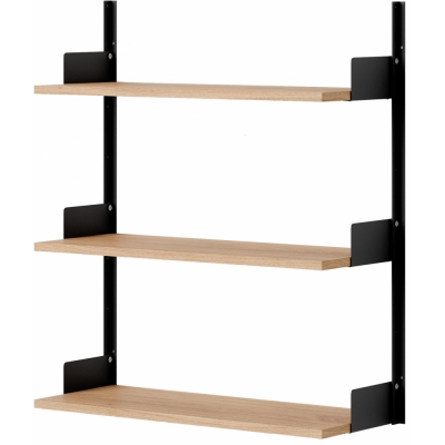 New Works - Wandregal 900 Eiche / Schwarz
