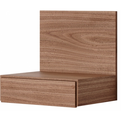 New Works - Tana Wall Mounted Nachttisch Walnuss