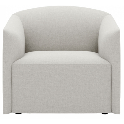 New Works - Shore Lounge Sessel mit verlängerter Basis Quill (Ruskin)