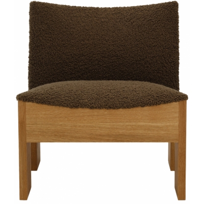 New Works - Tenon Lounge Sessel Eiche Natur / Mocha (Drake)