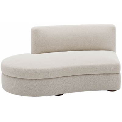 New Works - Coda Modulsofa gebogenes Open-End-Modul Links (Modul 32) | Spacedust (Zinc Drake Z699/02)