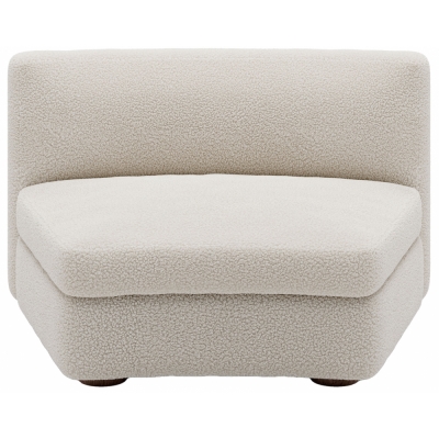 New Works - Coda Modulsofa Mittel-Modul Gebogen (Modul 52) | Spacedust (Zinc Drake Z699/02)