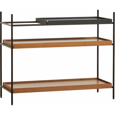 Woud - Tray Regal Niedrig Walnuss Konfiguration 2