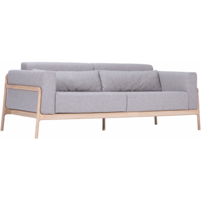 Gazzda - Fawn Sofa 3 Sitzer / Flachs Archway / Eiche Weiß geölt