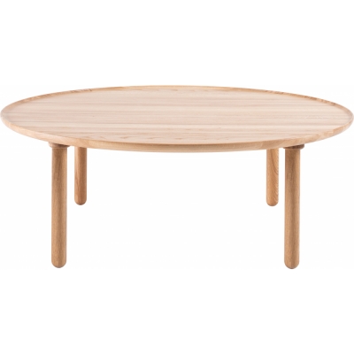 Gazzda - Mu Couchtisch Ø100 cm Eiche weiß geölt