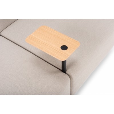 Gazzda - Loop Sofa Tisch Eiche Natur / Schwarz matt