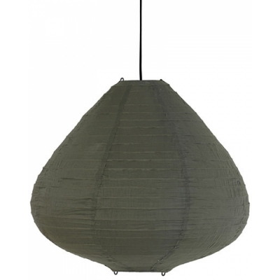 HKliving Stoff Laterne 65cm Armee Grün HKliving Stoff Laterne 65cm Armee Grün