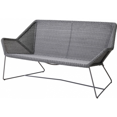 Cane-line - Breeze Loungesofa 2-sitzer Hellgrau