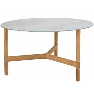Cane-line - Twist Couchtisch medium Teakholz / Fossil Grau