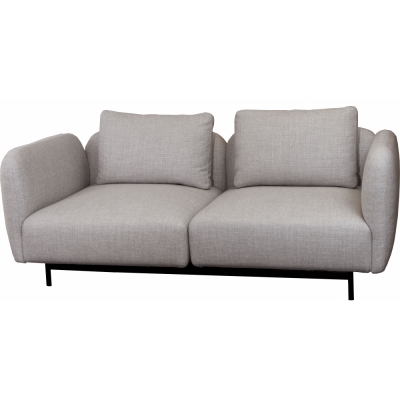 Cane-line - Aura Sofa 2-Sitzer mit hohen Armlehnen Hellbraun (Essence)