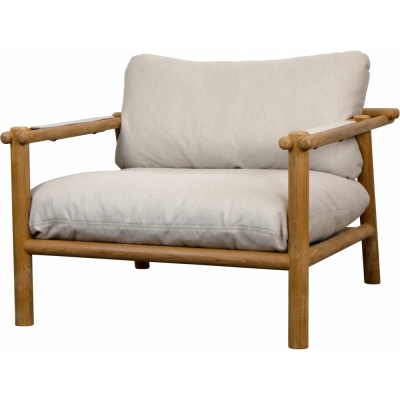 Cane-line - Sticks Loungesessel Teak | Sand (Cane-line Natté)