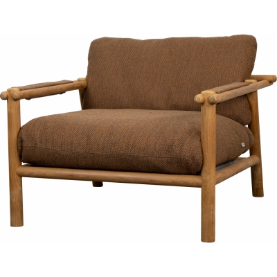 Cane-line - Sticks Loungesessel Teak | Bernsteinbraun (Cane-line Rise)