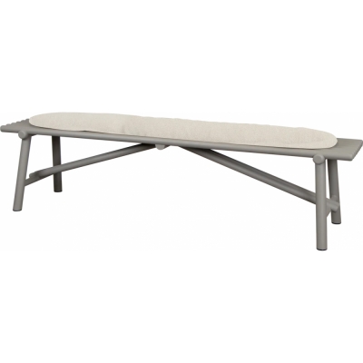 Cane-line - Sticks Bank mit Sitzkissen Aluminium Taupe | Sand (Cane-line Free)