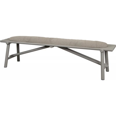 Cane-line - Sticks Bank mit Sitzkissen Aluminium Taupe | Taupe (Cane-line Free)