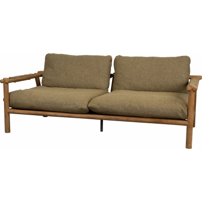 Cane-line - Sticks Sofa 2-Sitzer Teak | Kurkuma gelb (Cane-line Rise)