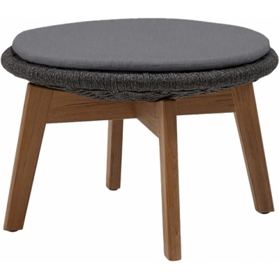Cane-line - Peacock Hocker Dunkelgrau (Soft Rope) | Grau (Natté)