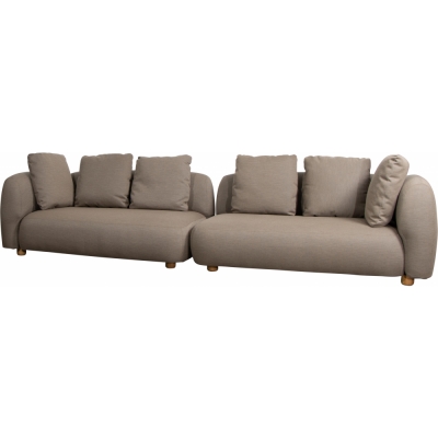 Cane-line - Capture 2 x Sofa 2-Sitzer rechts & links Taupe