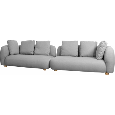 Cane-line - Capture 2 x Sofa 2-Sitzer rechts & links Hellgrau